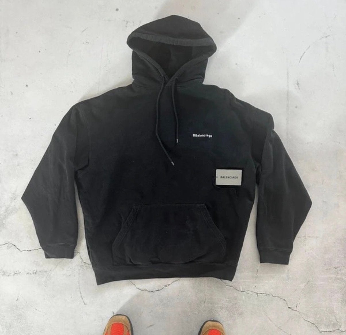Originele Balenciaga Hoodie Maat S - Zwart, Ophalen of Verzenden, Gedragen