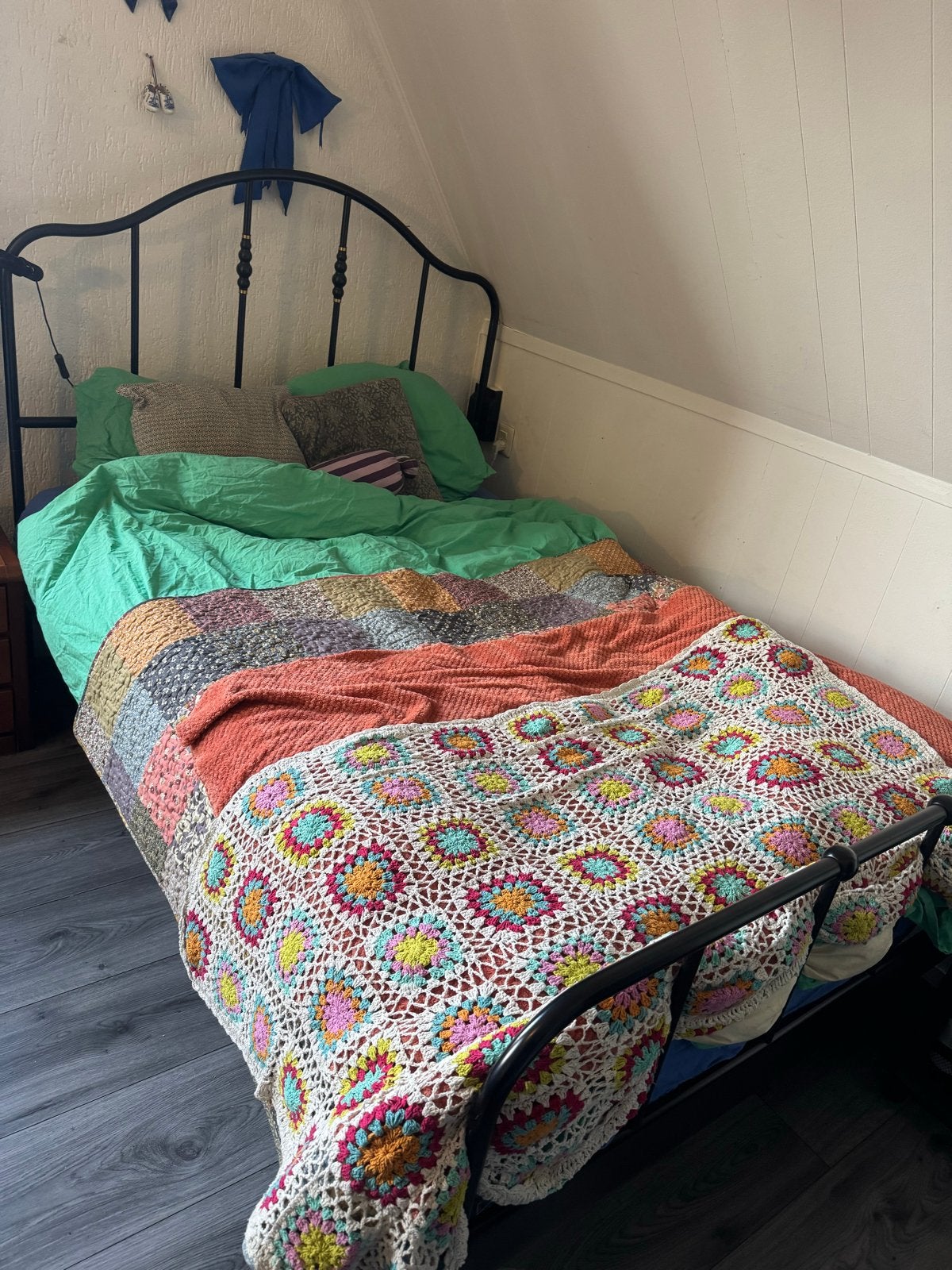 Metalen bedframe 140x200 cm - Zwart