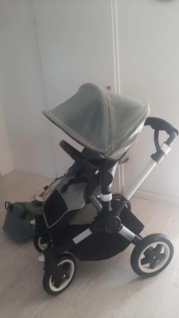 Complete kinderwagen - Mintgroen, Kinderen en Baby's, Kinderwagens en Combinaties, Gebruikt, Met reiswieg, Ophalen, Kinderwagen