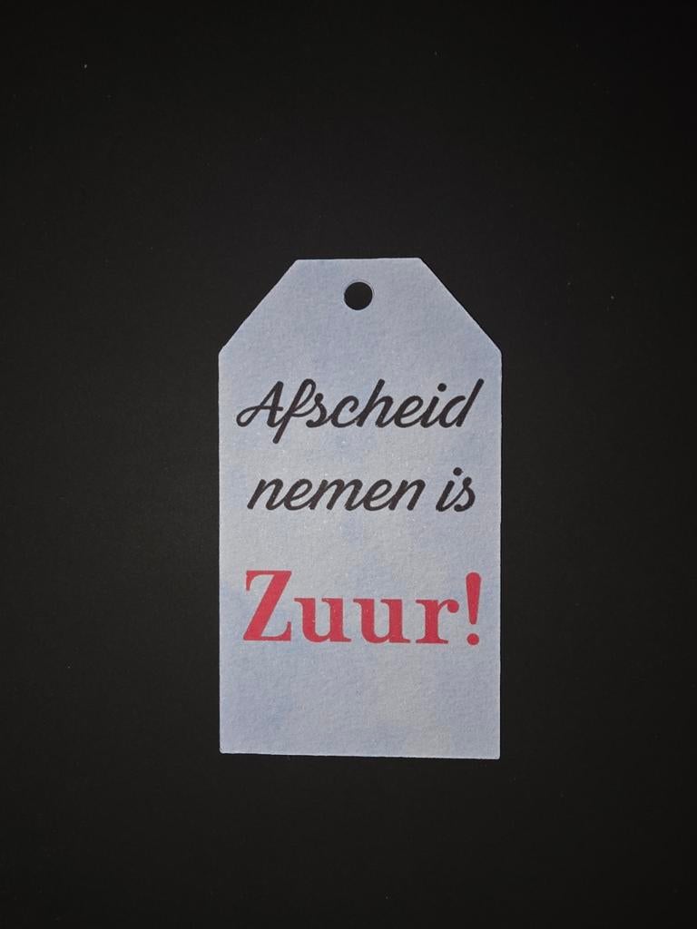 Kaartje 'zuur', Ophalen of Verzenden, Nieuw