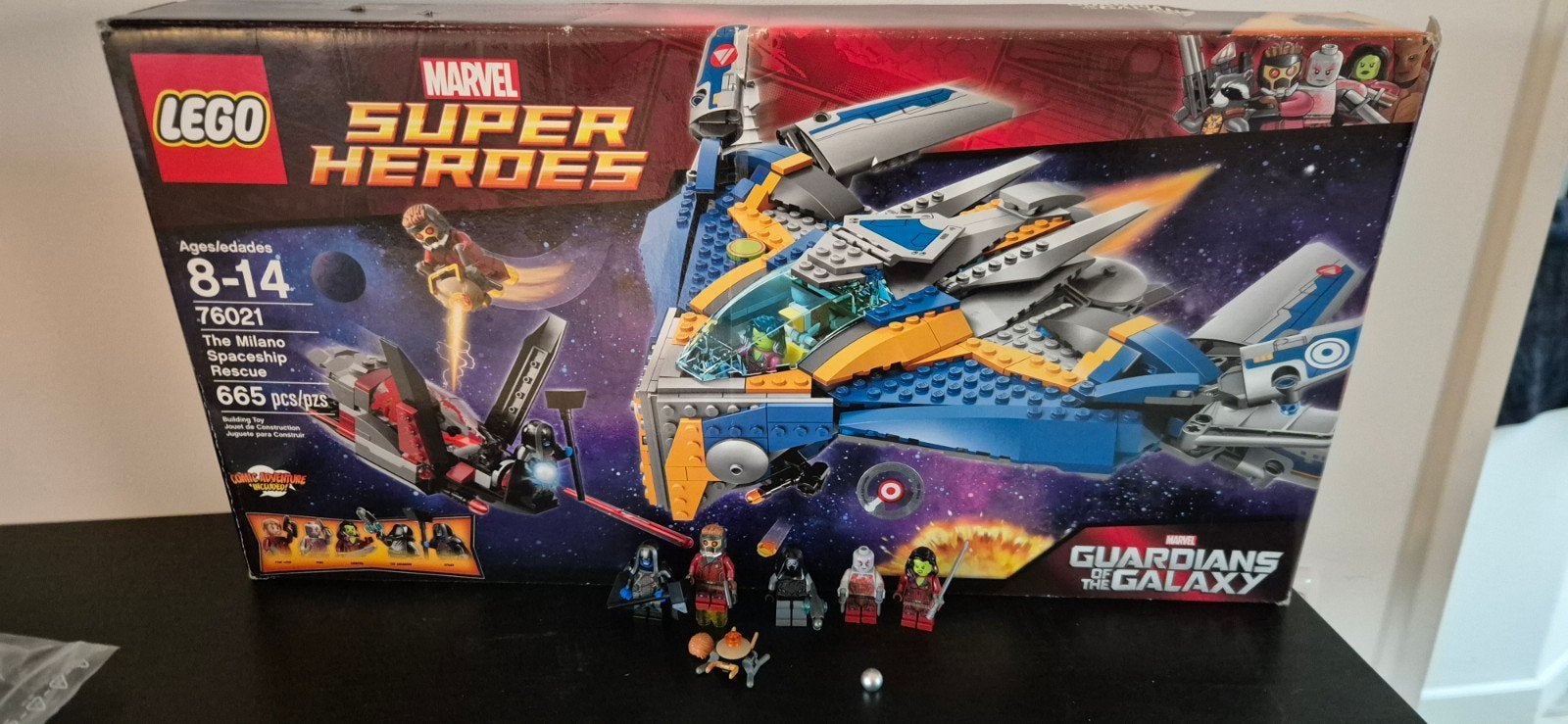 Lego 76021 The Milano Spaceship Rescue compleet, Inclusief instructies, Marvel, Lego, Ophalen of Verzenden