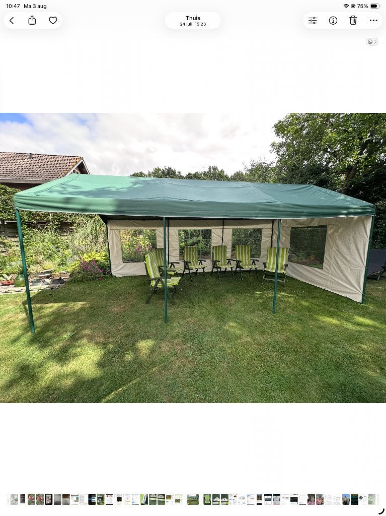 Partytent, Ophalen, Gebruikt, Opvouwbaar, Partytent