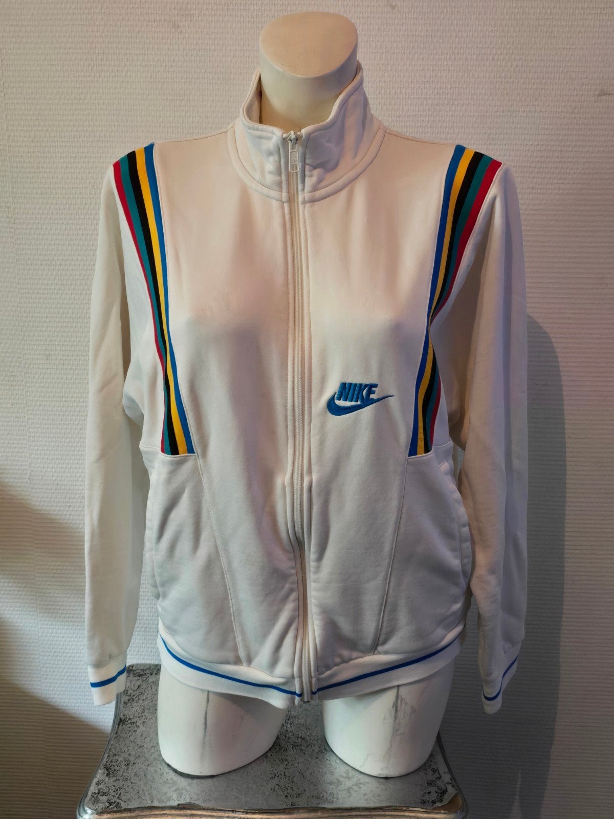 Nike Sportswear French Terry Vest Maat S, Wit, Nike, Ophalen of Verzenden, Gedragen