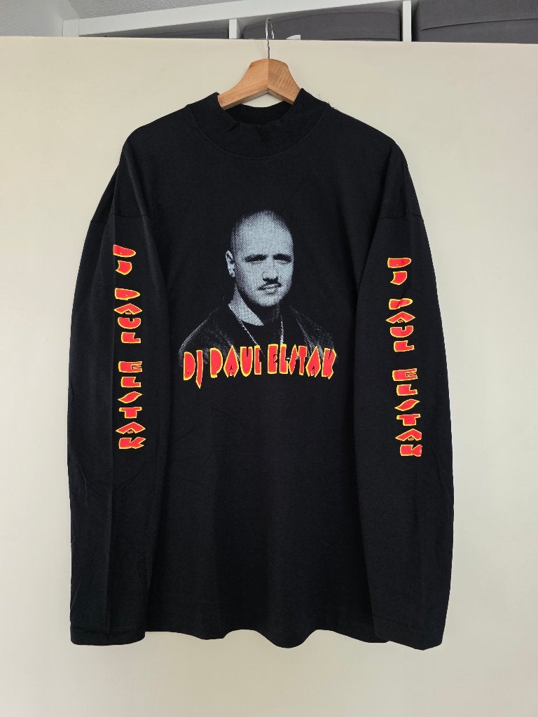 Dj Paul "Play My Game" longsleeve XL (1994) NEW thunderdome, Thunderdome, Zwart, Ophalen of Verzenden, Maat 56/58 (XL)