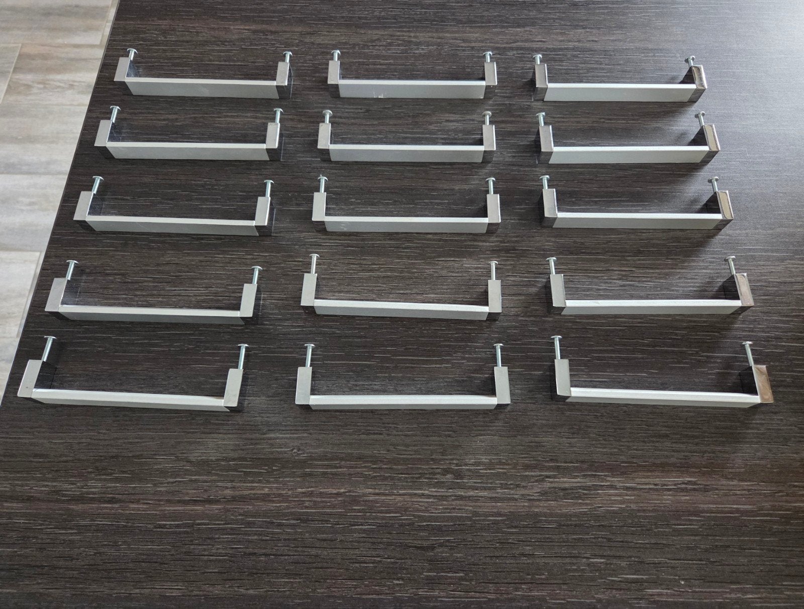 15x Aluminium Handgrepen voor Keukenkasten, Ophalen, Gebruikt
