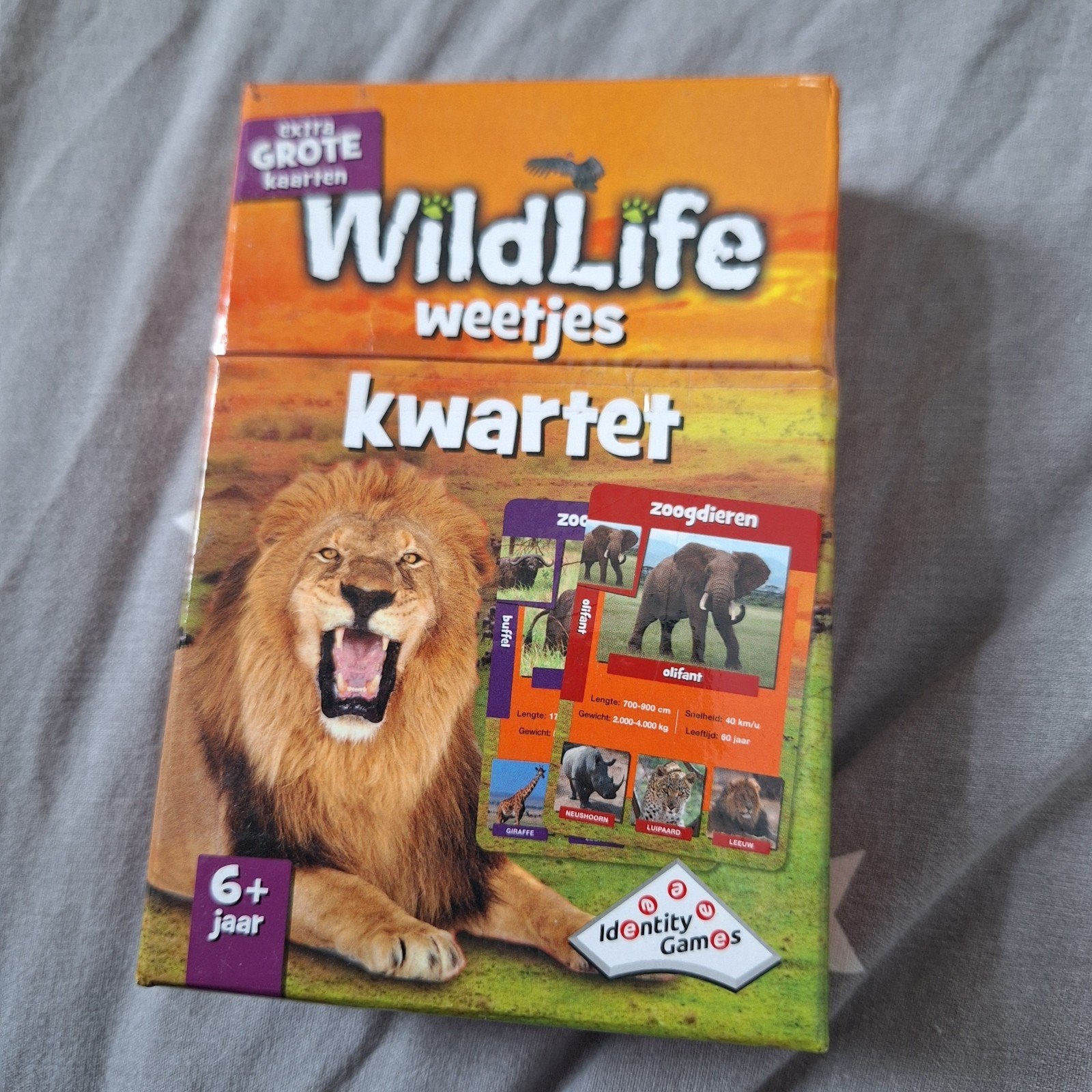 Wildlife Weetjes Kwartet - Educatief Kaartspel, Drie of vier spelers, Ophalen, Gebruikt, Identity Games