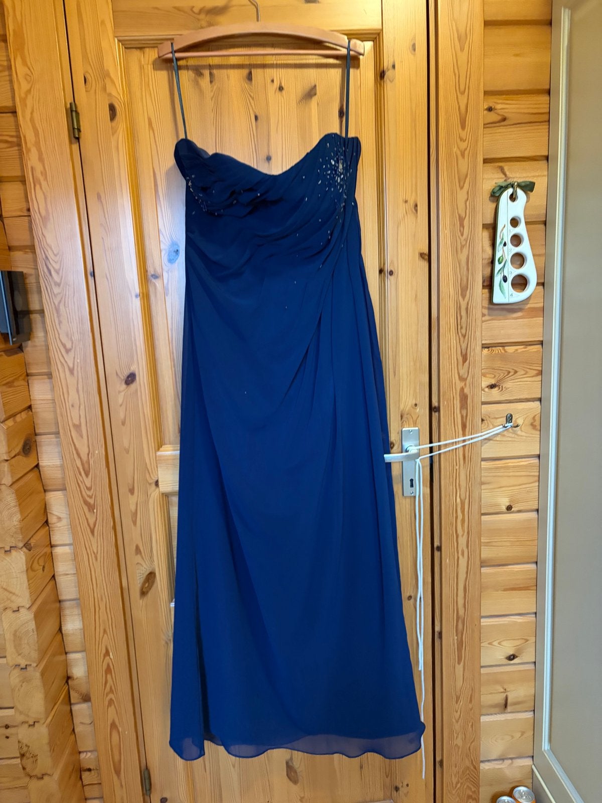 Jurk blauw nieuw met kraaltjes blue moon maat 18 By Romantic, Ophalen of Verzenden, Zo goed als nieuw, Blauw, Jurk