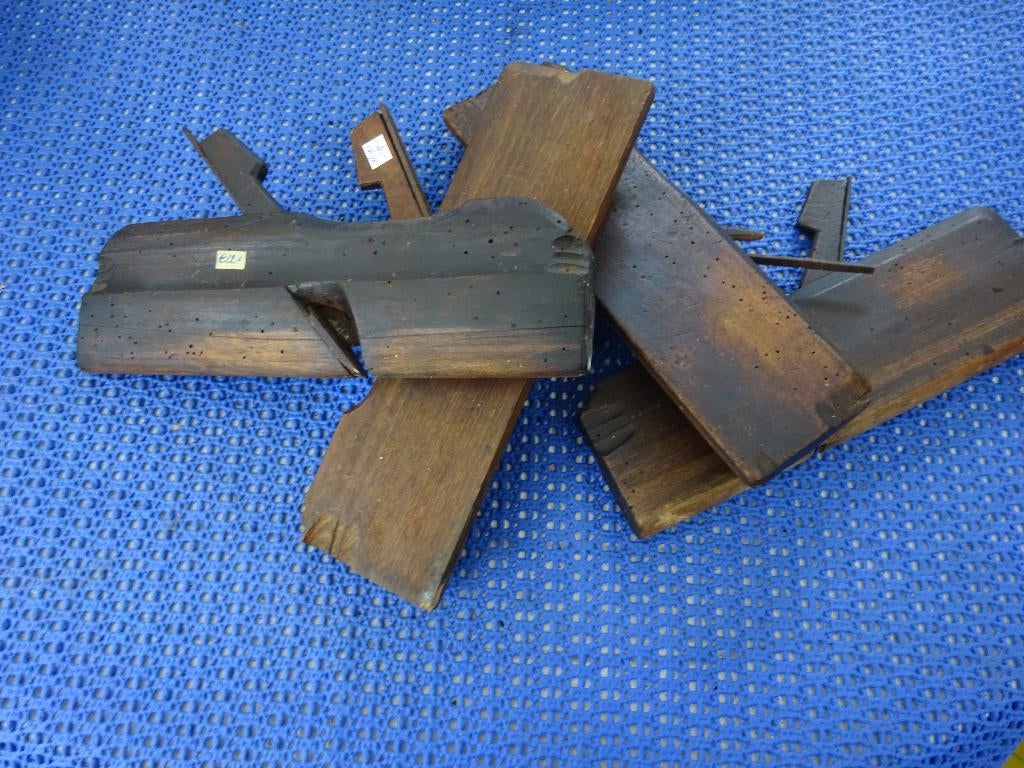 4 Antieke sponning schaven, Antiek en Kunst, Antiek | Gereedschap en Instrumenten, Ophalen of Verzenden