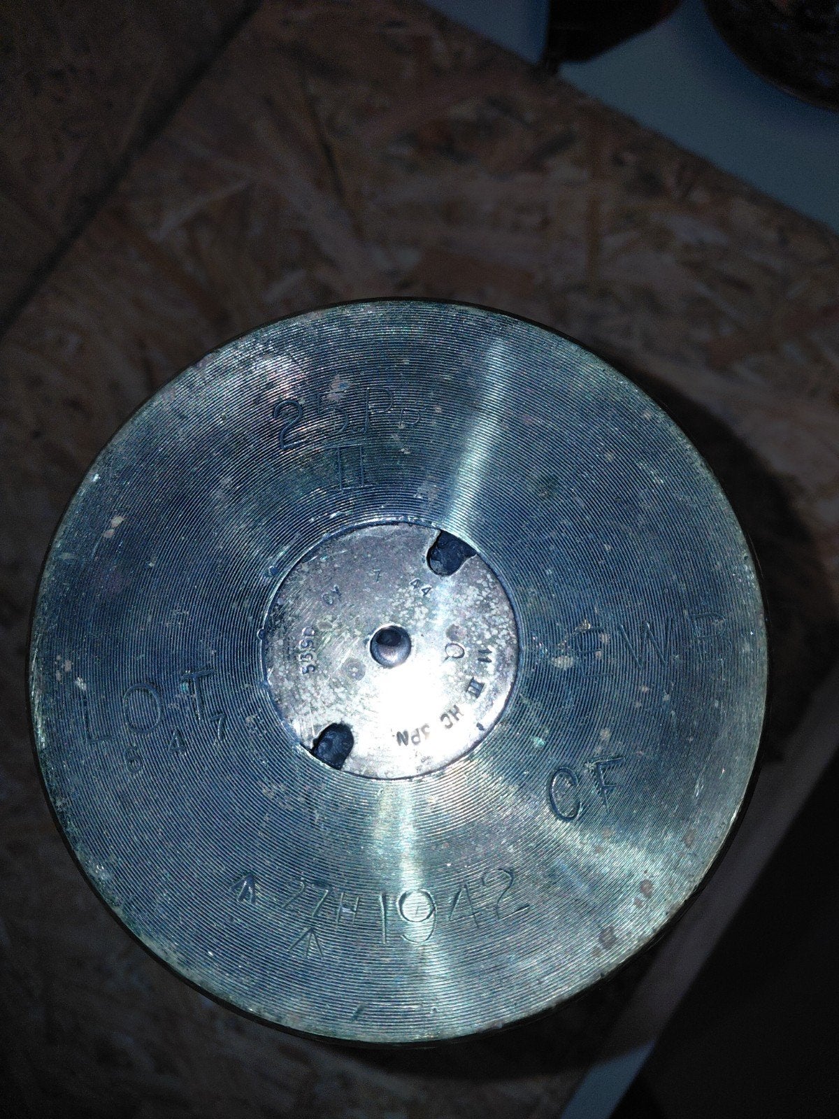 Messing Granaathuls 30cm - 25 Pounder (88 mm) uit 1942, Ophalen