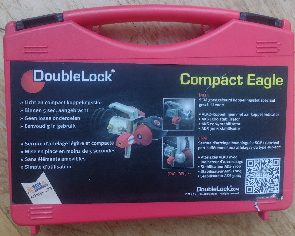 DoubleLock Compact Eagle koppeling dissel slot SCM gekeurd, Auto diversen, Ophalen, Gebruikt