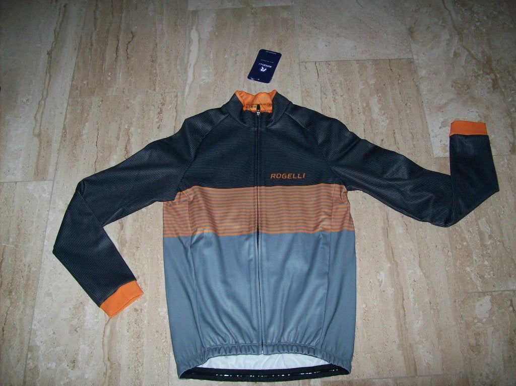 Rogelli Boost Fietsshirt L/M Grey/black/orange maat M, 2XL, Nieuw, Rogelli Sportswear, Ophalen of Verzenden, Bovenkleding