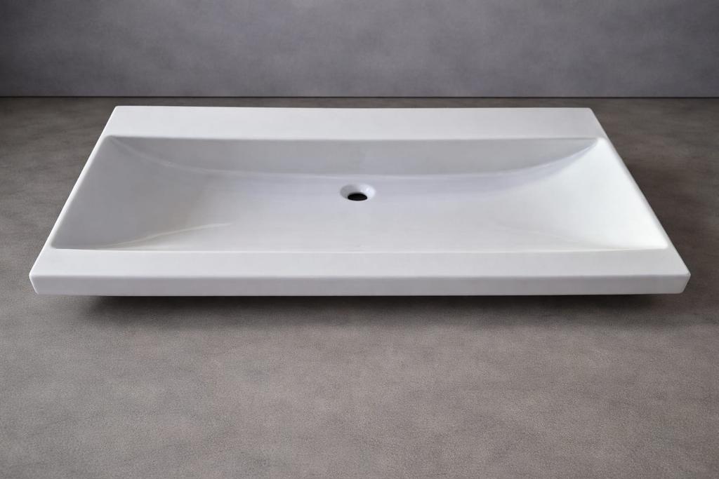 Witte wastafel, Ophalen of Verzenden, Gebruikt, Wastafel