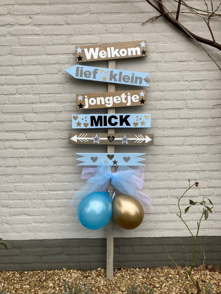 geboorte bord jongen, Ophalen of Verzenden, Nieuw