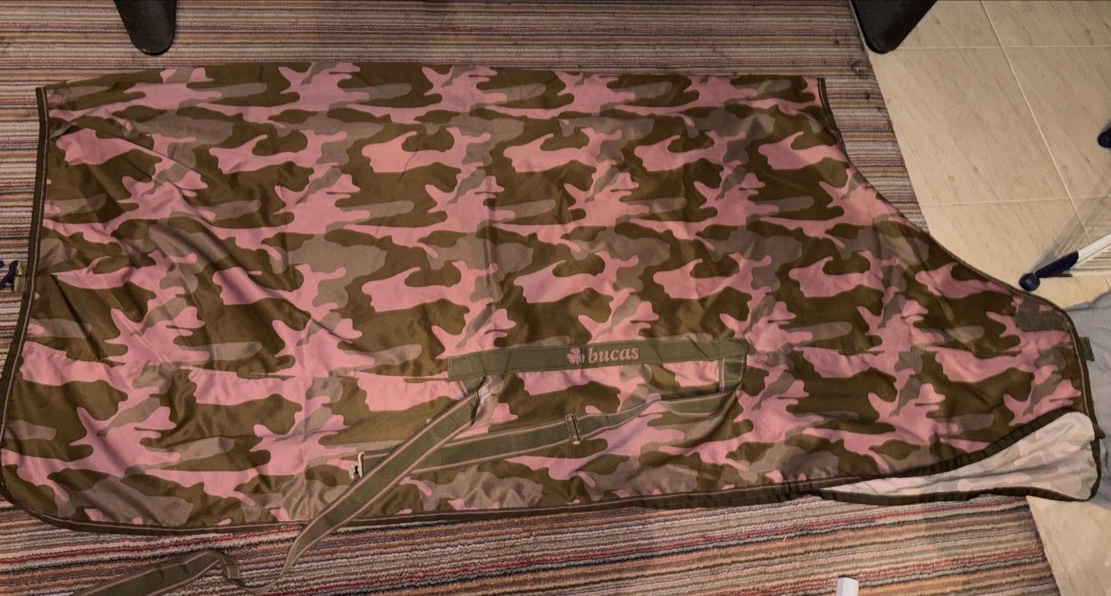 Bucas twill sheet/zomerdeken maat 215, Dieren en Toebehoren, Ophalen of Verzenden, Gebruikt, Meerkleurig, Bucas