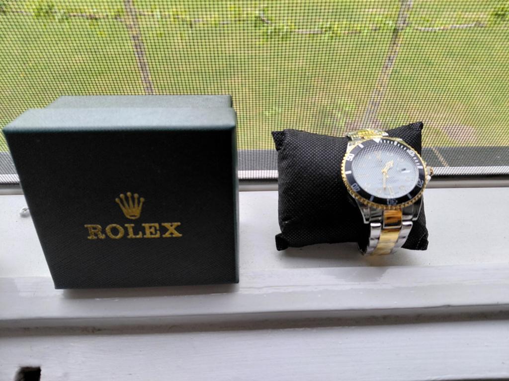 Rolex Submariner Horloge - Zilver/Goud, Sieraden, Tassen en Uiterlijk, Horloges | Heren, Staal, Polshorloge, Ophalen of Verzenden