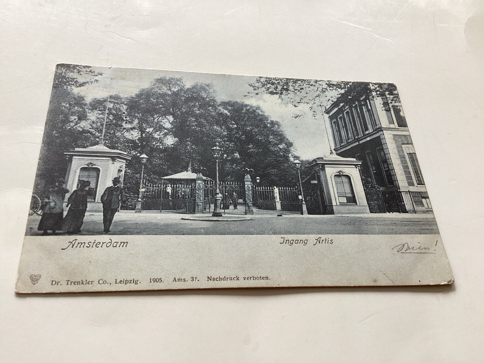 Amsterdam Artis Ingang 1905, Ophalen of Verzenden, Voor 1920, Gelopen, Noord-Holland