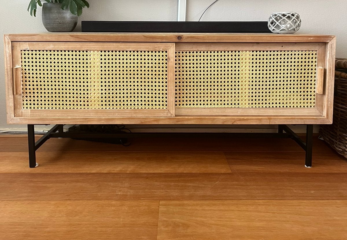 Tv meubel webbing Xenos, Ophalen, Gebruikt, 100 tot 150 cm, Minder dan 100 cm