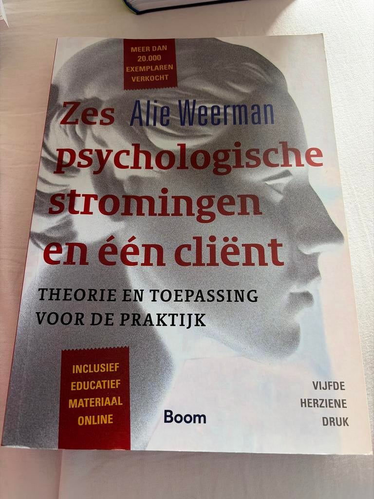 Zes Psychologische Stromingen en één Cliënt, Boeken, Studieboeken en Cursussen, Ophalen of Verzenden, Gamma, Nieuw, HBO