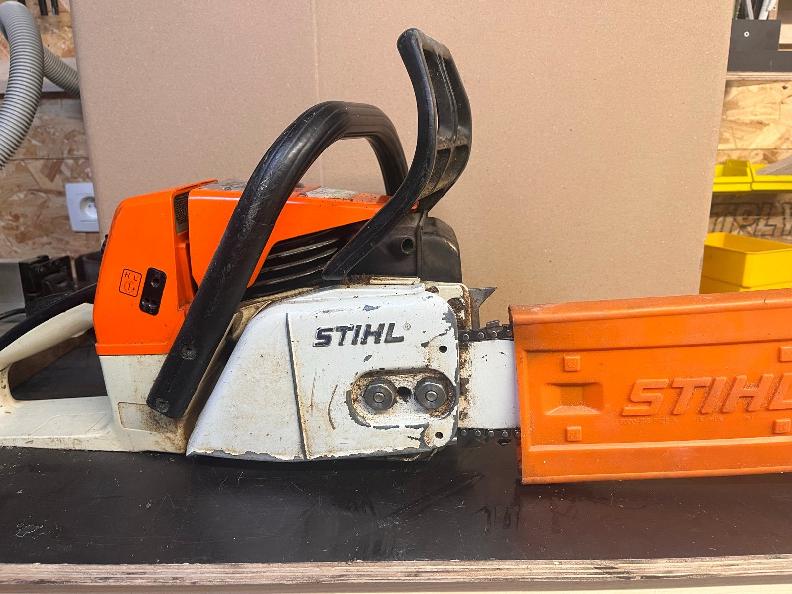 Stihl 034 Kettingzaag - Krachtige en Betrouwbare Zaag, Ophalen, Gebruikt, 70 mm of meer, Kettingzaag