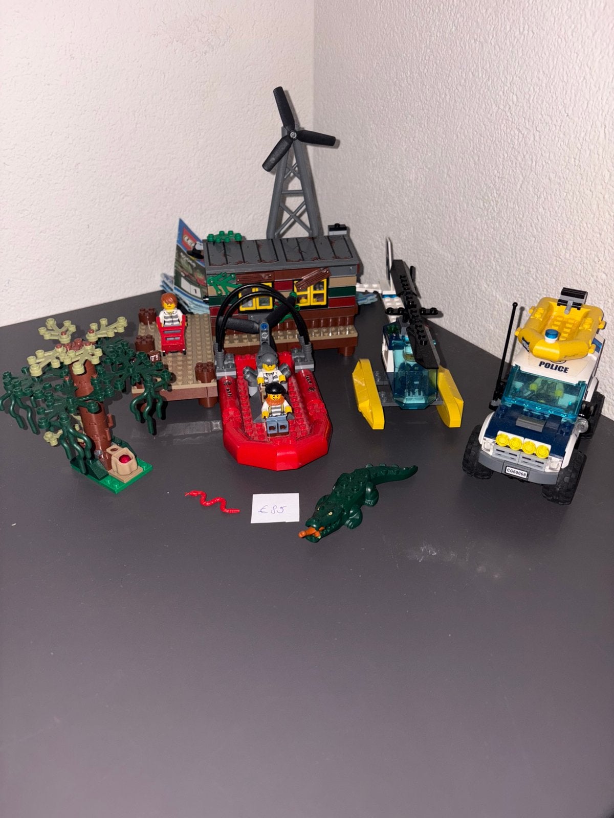 Lego city moeras politie met boeven schuilplaats, Ophalen of Verzenden, Gebruikt, Overige merken