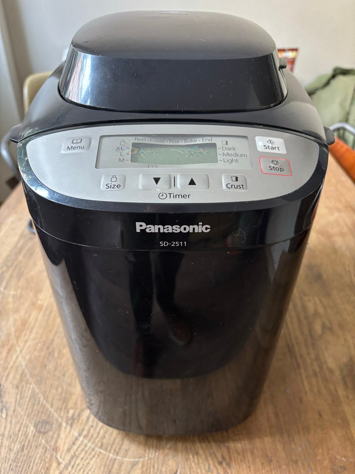 Panasonic SD-2511 Broodbakmachine - Zo goed als nieuw, Witgoed en Apparatuur, Broodbakmachines, Met timer, Meer dan 10 programma's