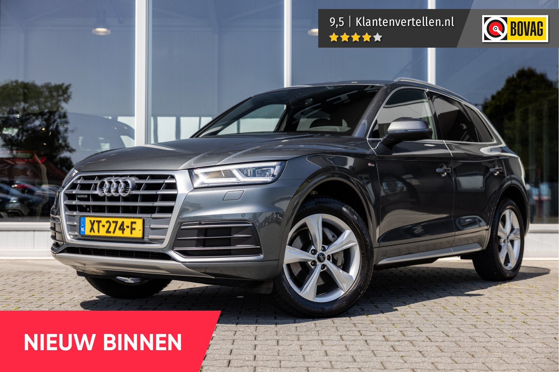Audi Q5 2.0 TFSI quattro Sport S Line Edition | Trekhaak | 2, Auto's, Audi, 12 maanden, Gebruikt, Euro 6, 4 cilinders