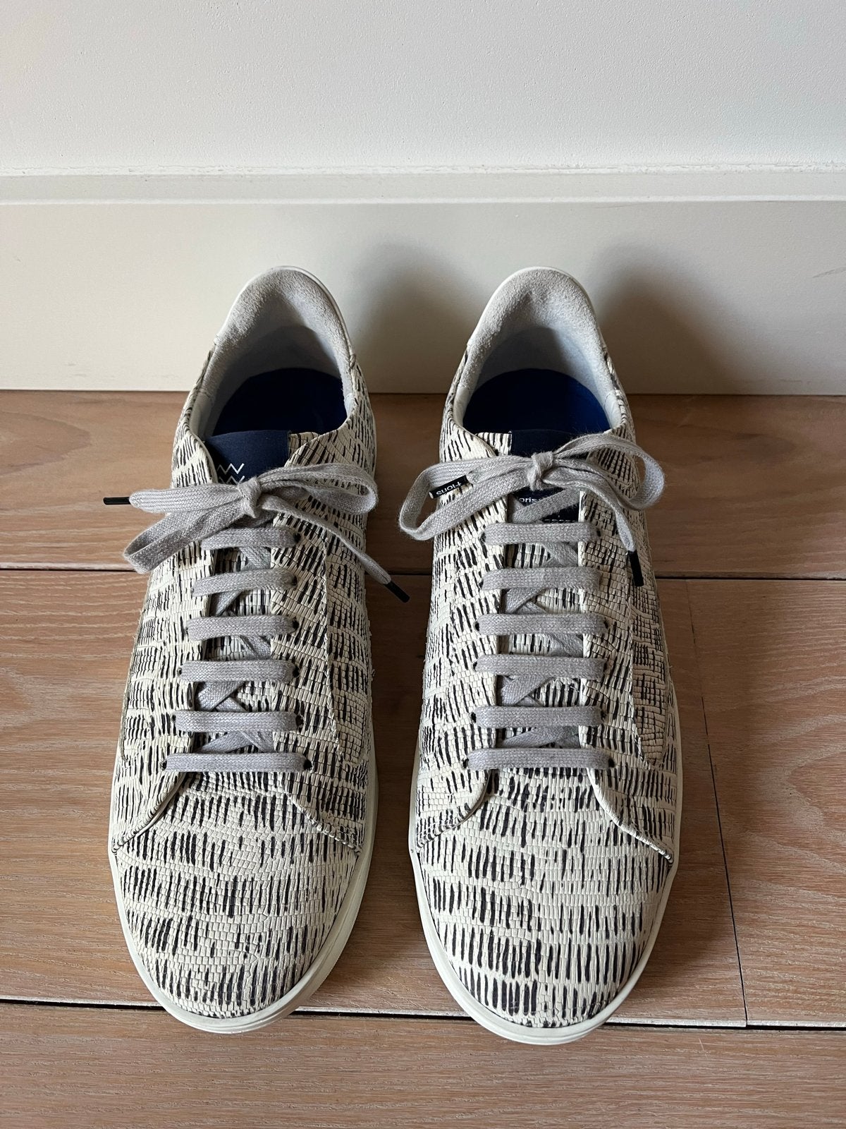 Floris van Bommel Heren Zomerschoenen met Bijpassende Riem, Ophalen of Verzenden, Gedragen, Wit, Sneakers of Gympen