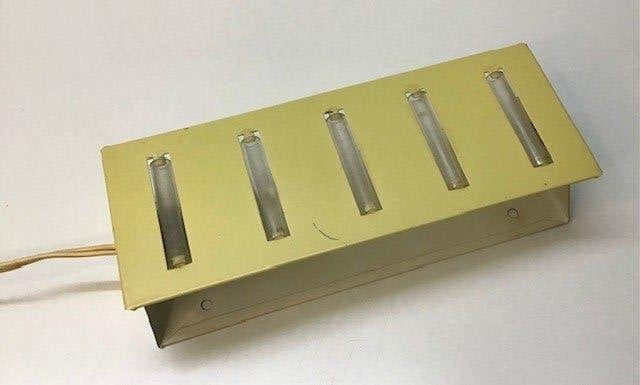 Vintage bedlampje jaren 60 anvia Hogerhorst (Raak-Hala), Huis en Inrichting, Lampen | Wandlampen, Ophalen, Gebruikt, Metaal, Retro