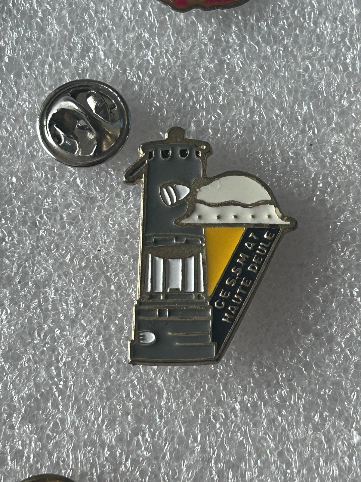Vintage Speldje CESSMAT HAUTE DEULE Mijnwerker, Ophalen of Verzenden, Gebruikt, Overige onderwerpen, Speldje of Pin