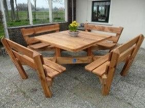 MaatsMaatwerk Picknick banken, Nieuw, Ophalen of Verzenden, Inklapbaar, Rechthoekig
