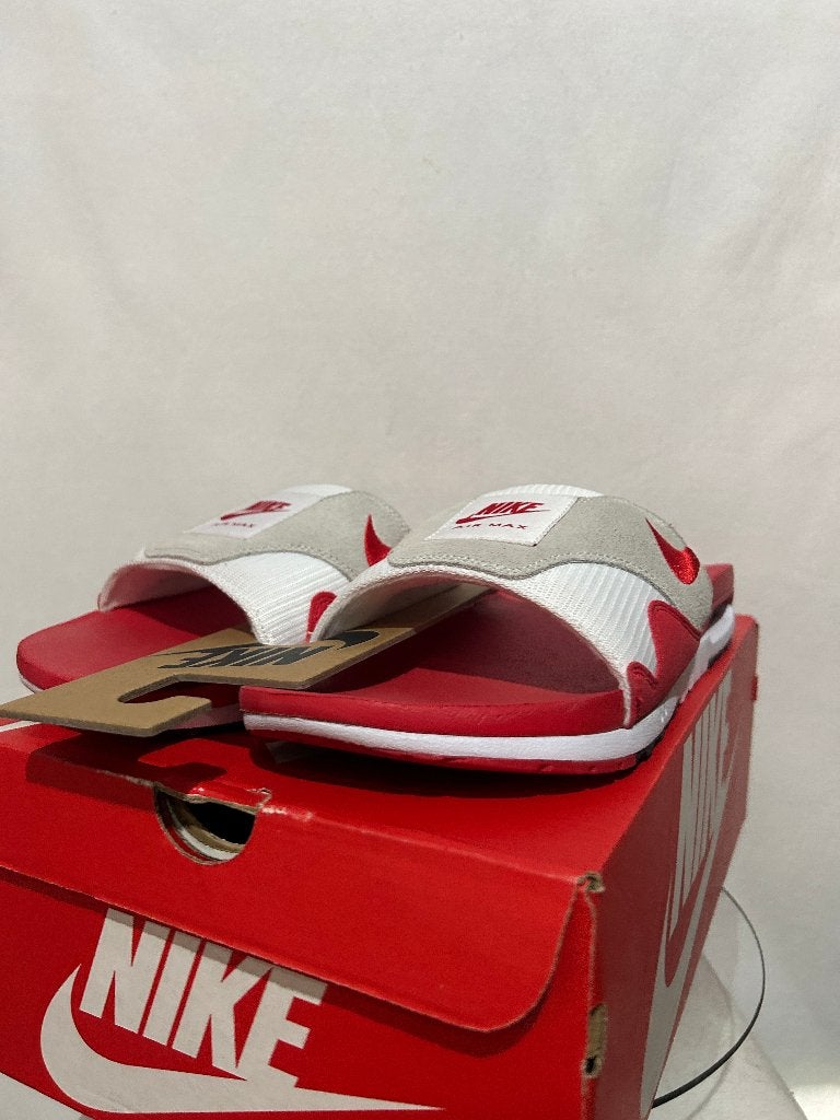 NIEUW! Maat 49,5 - Nike Air Max 1 Slide Slipper Uni Red, Kleding | Heren, Schoenen, Slippers, Overige kleuren, Verzenden, Nike