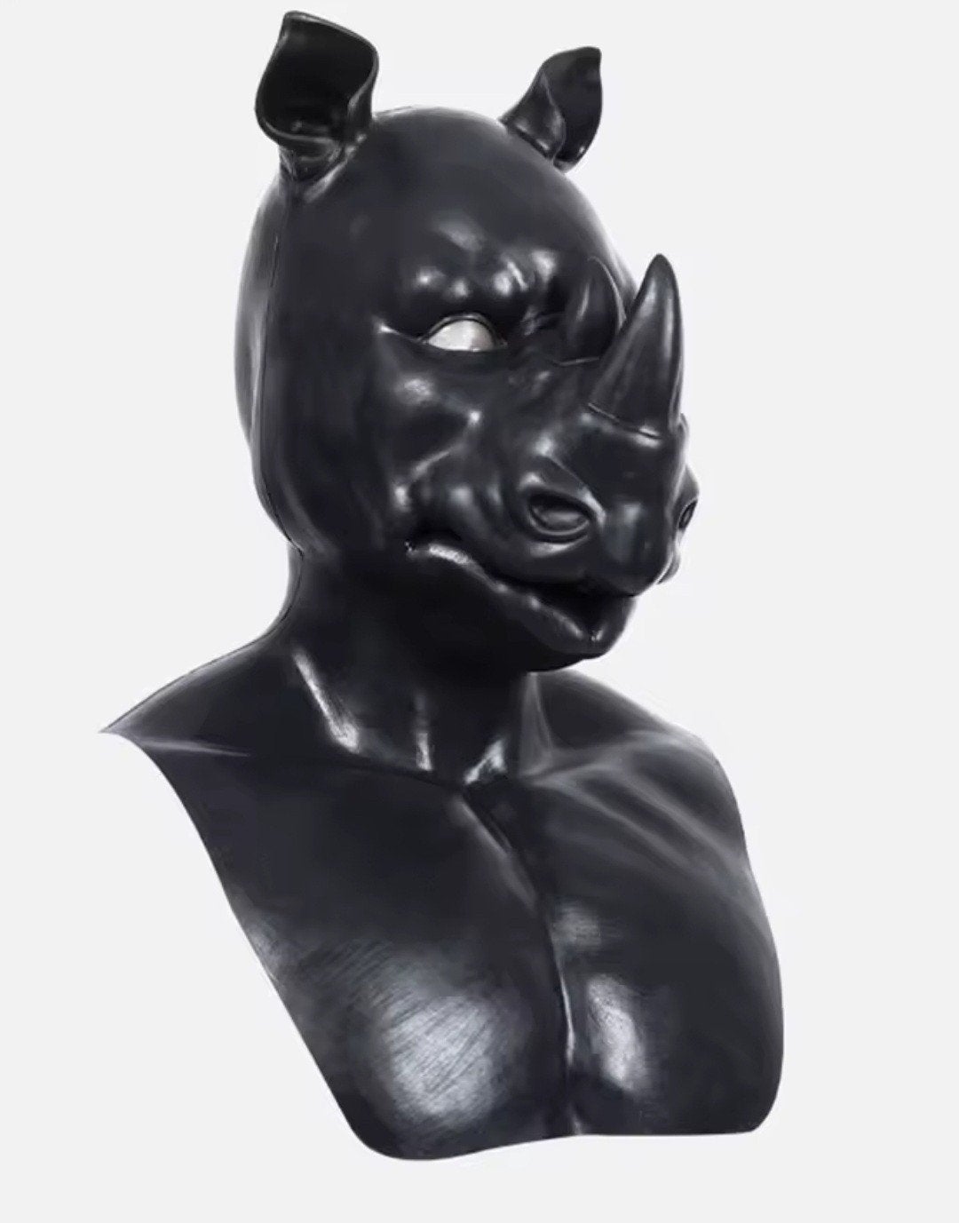 Rhino Siliconen Fantasy Masker, Verzenden, Nieuw