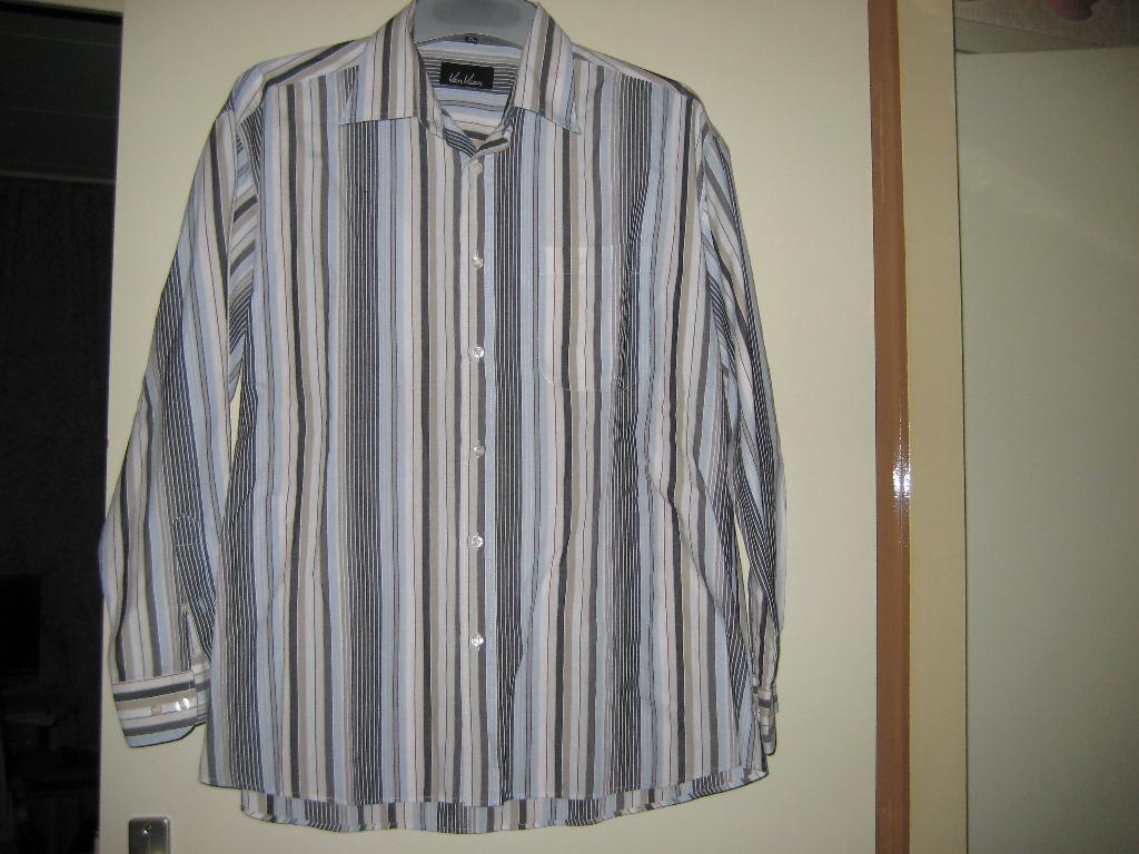 Gestreepd hemd, XL, Van Vaan, Ophalen of Verzenden, Zo goed als nieuw, Overige kleuren, Halswijdte 43/44 (XL)