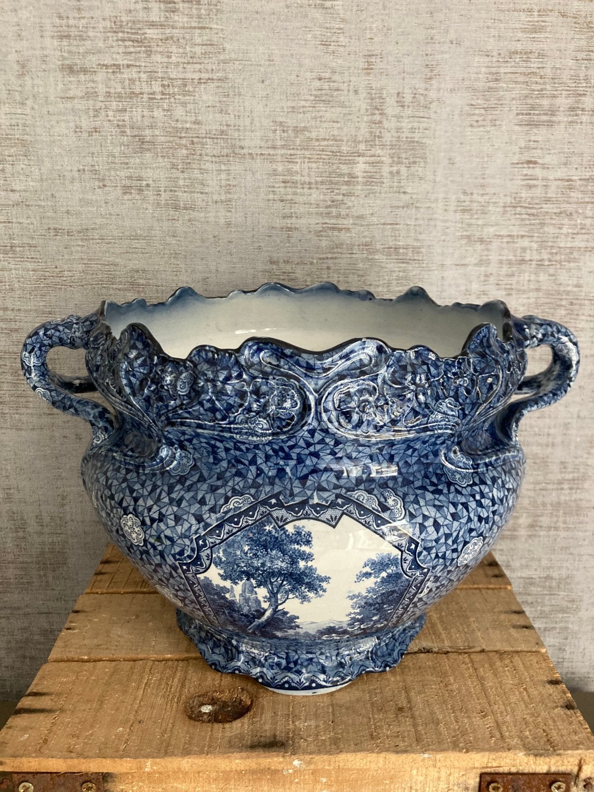 Grote cachepot (bloempot) Villeroy & Boch Flamand -1874/1909, Ophalen of Verzenden