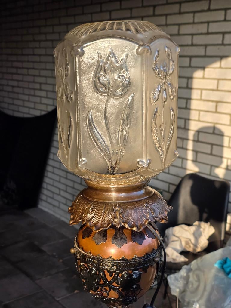 Antieke Victoriaanse / Art Nouveau Lamp – Belle Époque |, Ophalen