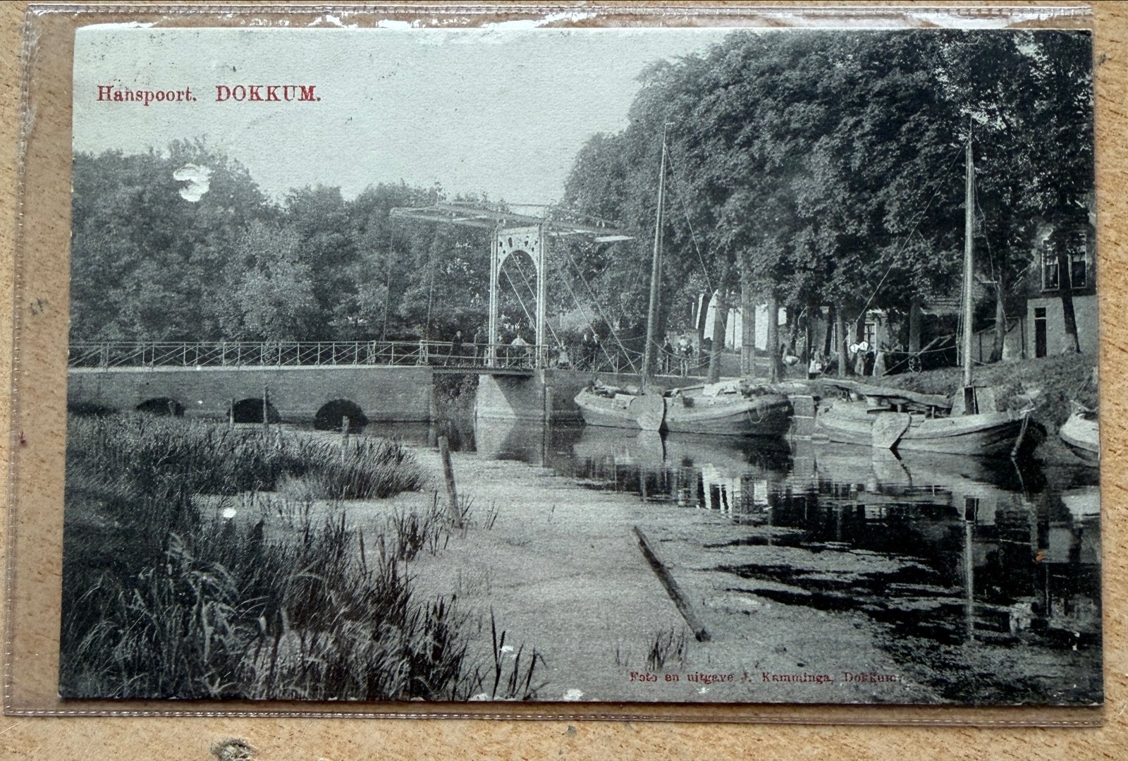 Briefkaart Dokkum Hanspoort - Historisch Gezicht, Ophalen of Verzenden, Voor 1920, Gelopen, Friesland