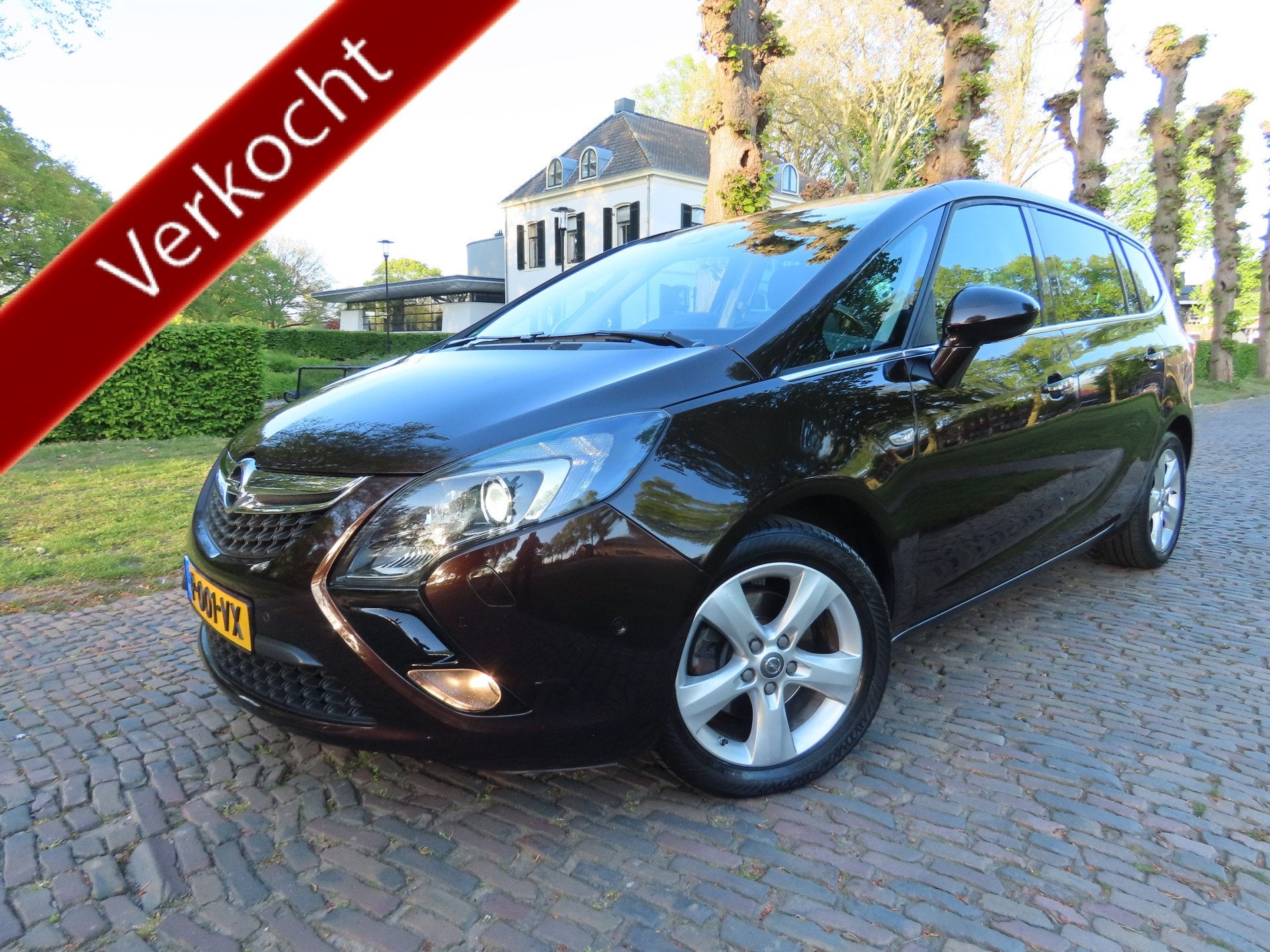 Opel Zafira Tourer 1.4 Cosmo 7 Persoons Automaat Ecc Cruisec, Euro 5, Gebruikt, 4 cilinders, Bruin