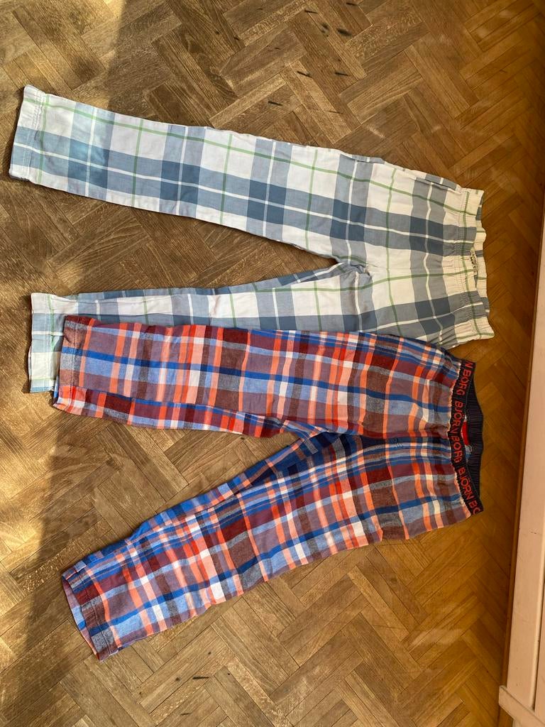 pyjamabroeken maat 140 geruit: 1x Bjor Borg, 1x Mees, Ophalen of Verzenden, Jongen, Broek