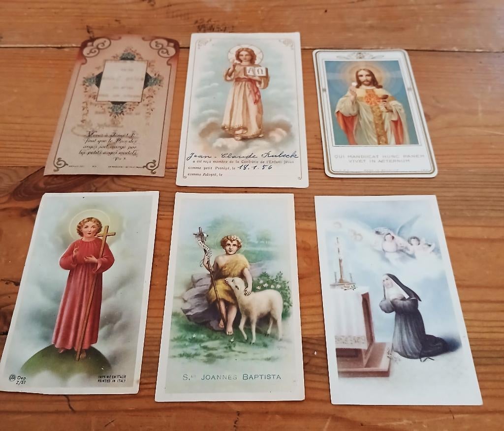 Bidprentjes 6 prentjes, Antiek en Kunst, Ophalen of Verzenden