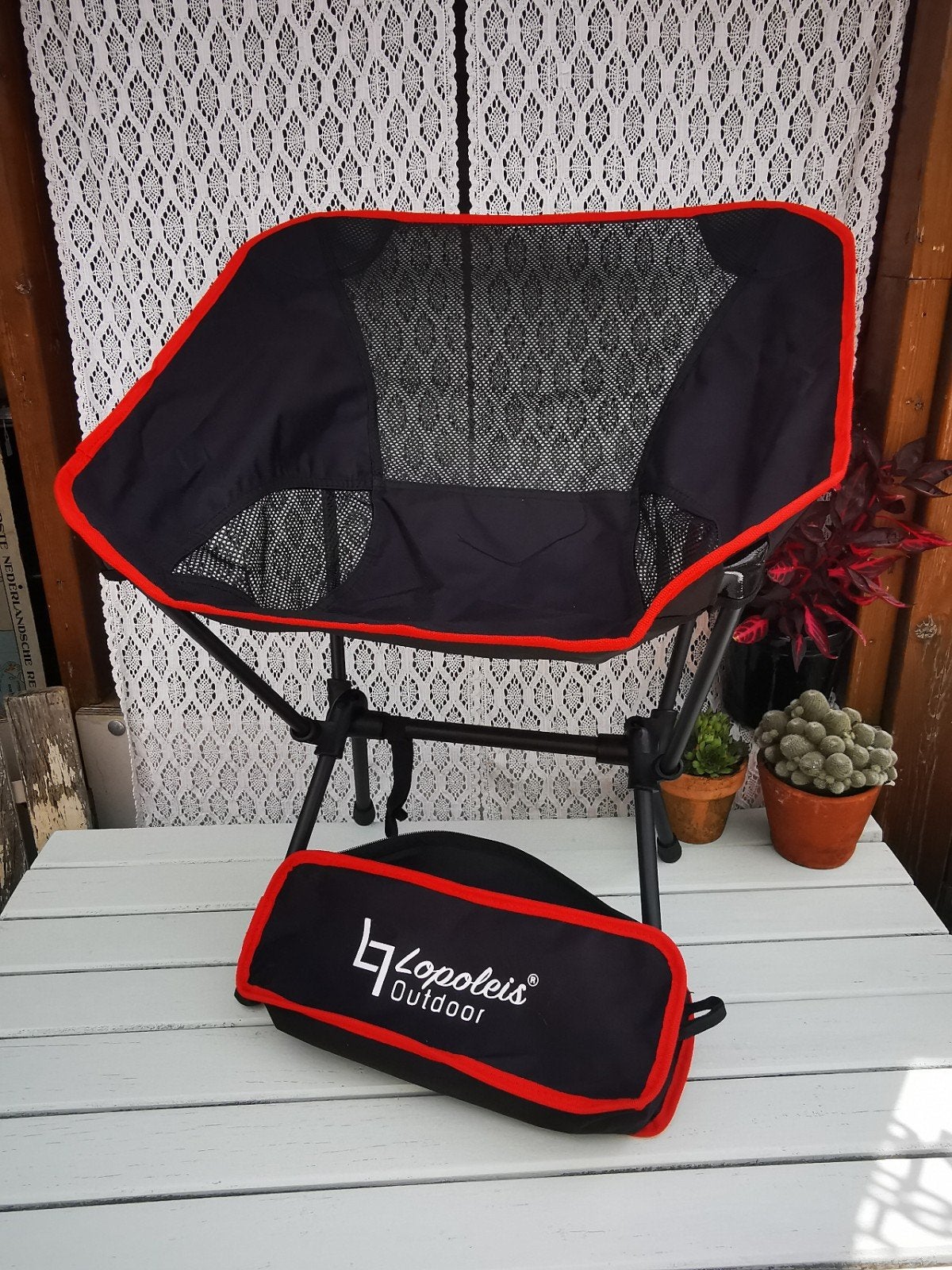 Inklapbaar stoeltje outdoor voor id bergen, wandelen, strand, Ophalen, ., Zo goed als nieuw, .