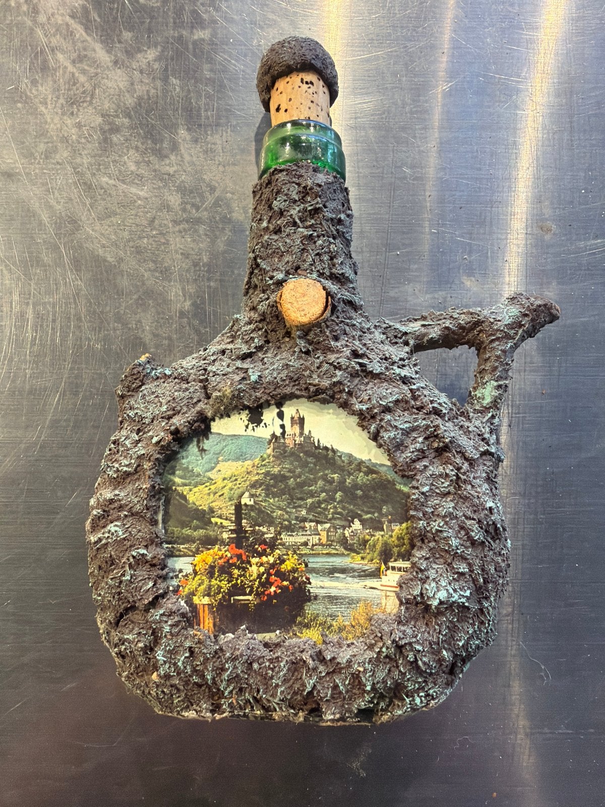 Unieke decoratieve fles met landschap, Ophalen