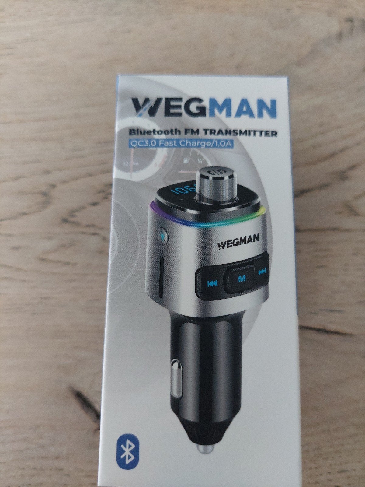 Wegman Bluetooth FM Transmitter QC3.0 Fast Charge, Auto diversen, Ophalen, Nieuw