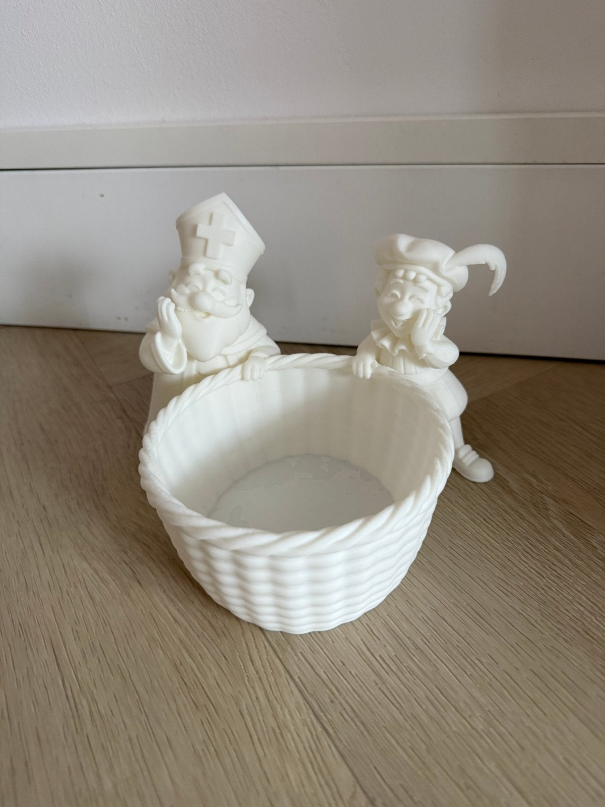 Sint decoratie pepernoot schaaltje sinterklaas en piet, Ophalen of Verzenden, Zo goed als nieuw, Rond