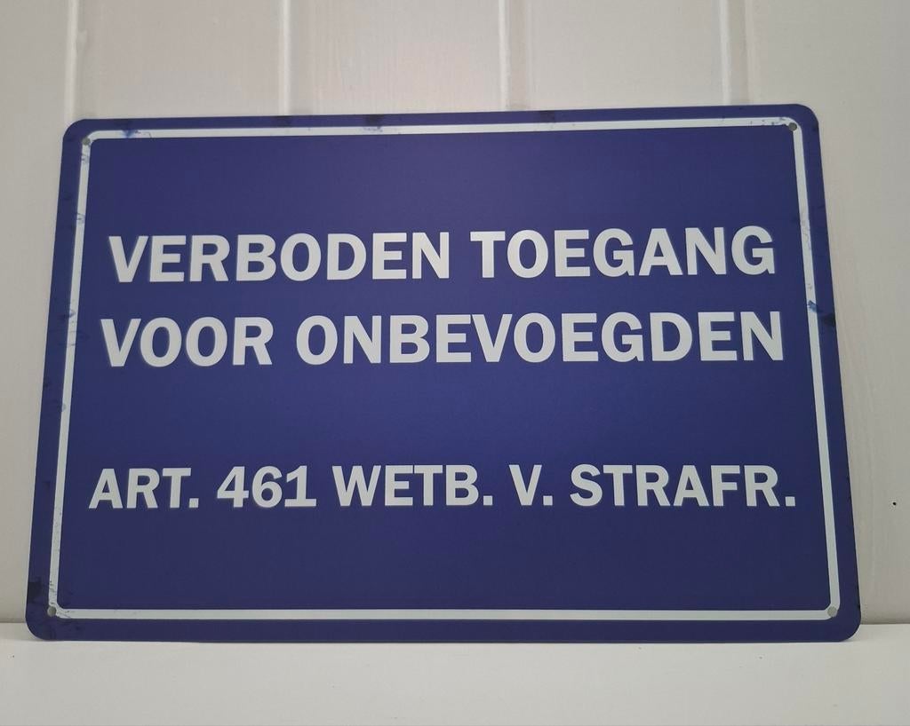 VERBODEN TOEGANG BORD, NIEUW, Ophalen of Verzenden, Nieuw