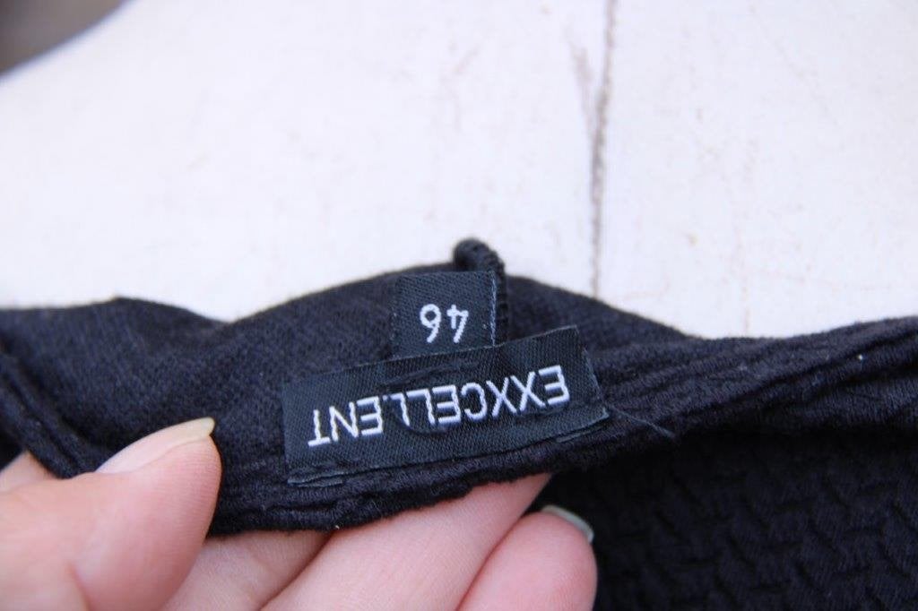 Jurk zwart Exxcellent mt 46 Vaste prijs, Kleding | Dames, Zwart, Maat 46/48 (XL) of groter, Ophalen of Verzenden, Zo goed als nieuw