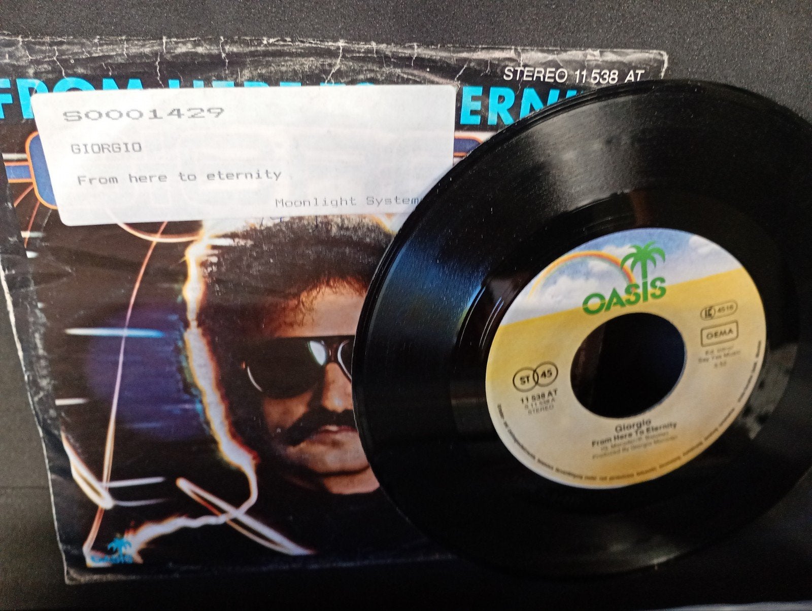 Giorgio Moroder - From Here to Eternity 7 inch single, Ophalen, Gebruikt, 7 inch, Pop