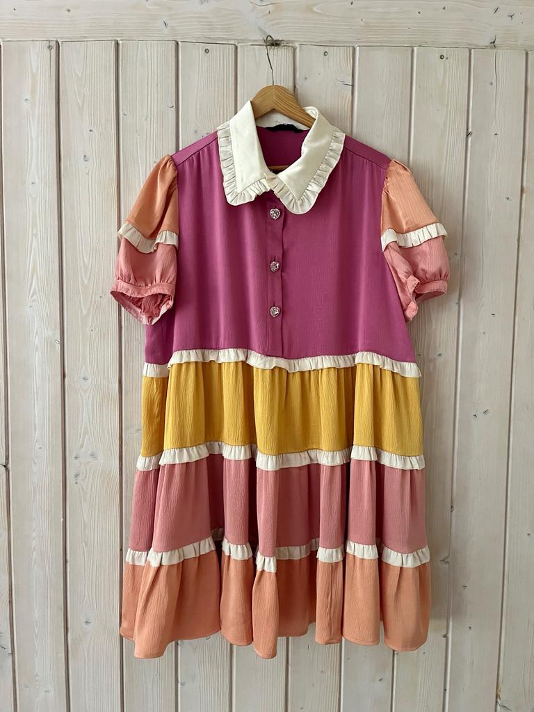 Sister Jane jurkje maat M - Kleurrijk en Speels, Kleding | Dames, Maat 38/40 (M), Overige kleuren, Ophalen of Verzenden, Zo goed als nieuw
