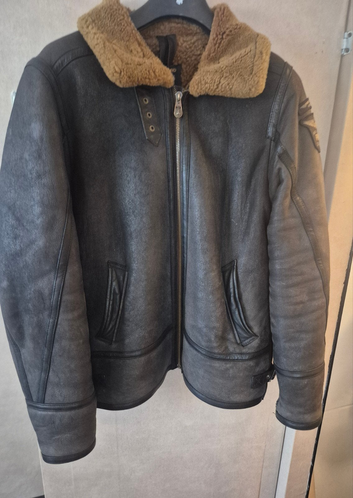 Pall Mall Sheepskin Pilotenjack maat L , PME Legend, Kleding | Heren, Ophalen of Verzenden, Zo goed als nieuw, Maat 52/54 (L)