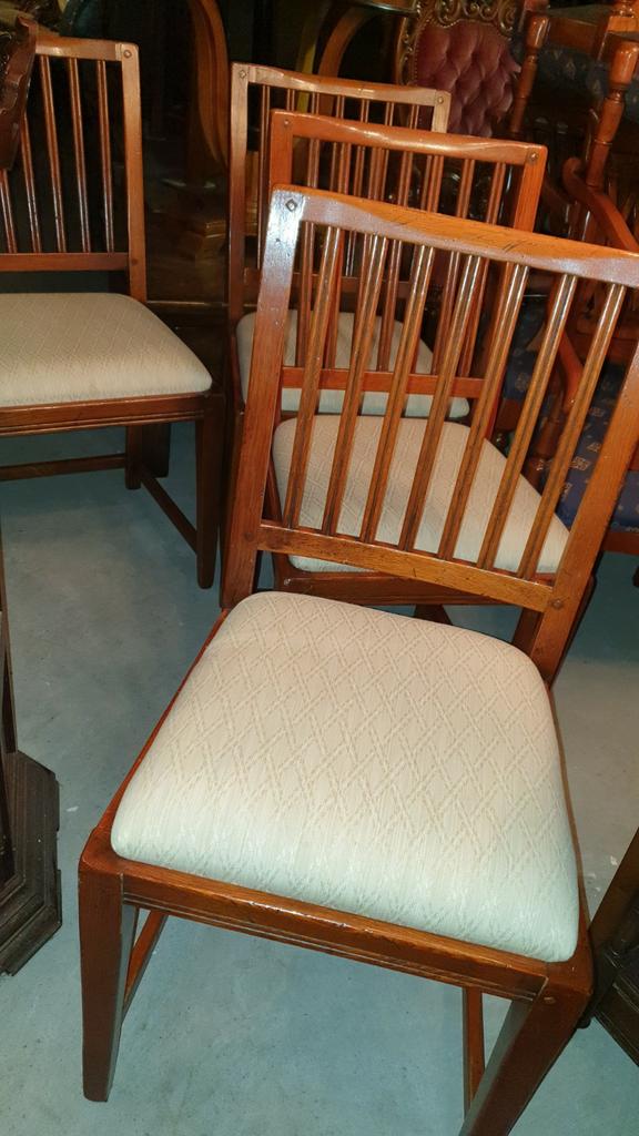 4 Schuitema Jugendstil eetkamer stoelen, Antiek en Kunst, Antiek | Meubels | Stoelen en Banken, Ophalen
