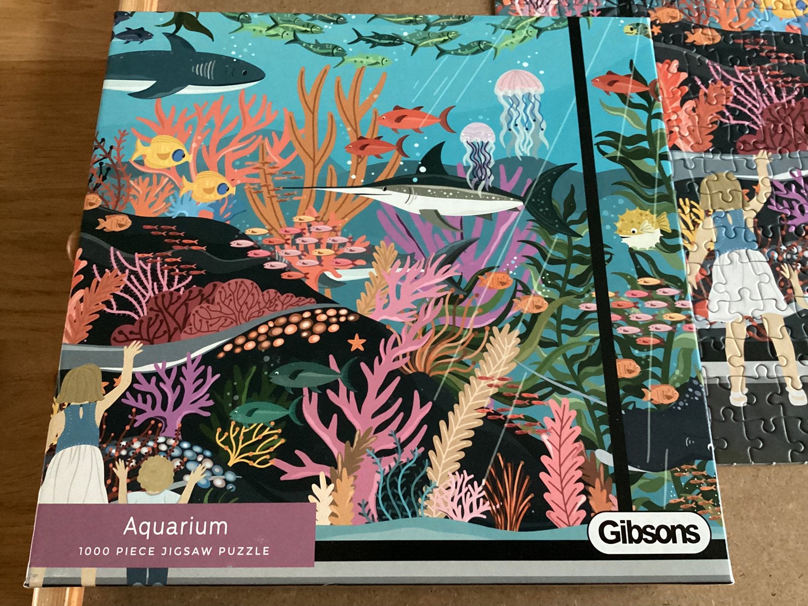 Gibsons puzzel 1000 Aquaruim, Hobby en Vrije tijd, Denksport en Puzzels, Ophalen of Verzenden, 500 t/m 1500 stukjes, Zo goed als nieuw